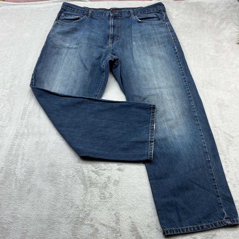 Calvin Klein Jeans Relaxed Straight Mens 38 Blue Easy Fit Medium Wash Denim Y2K